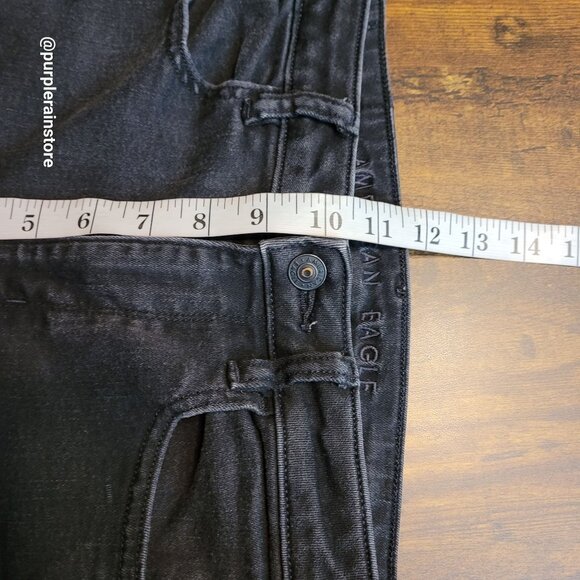 American Eagle Jeans 2 S Jegging Highest Rise Next Level Stretch Black Wash - Picture 9 of 12